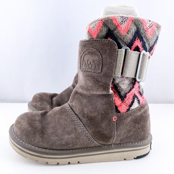sorel newbie suede ankle boots